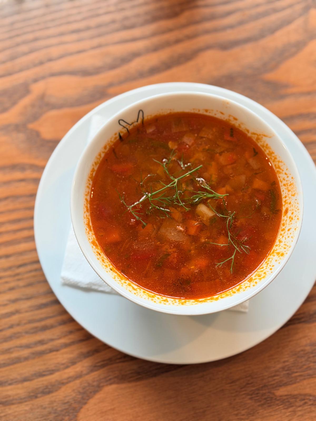 Soup of the day at Gluten Glory